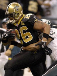 Deuce McAllister rips off another gain.